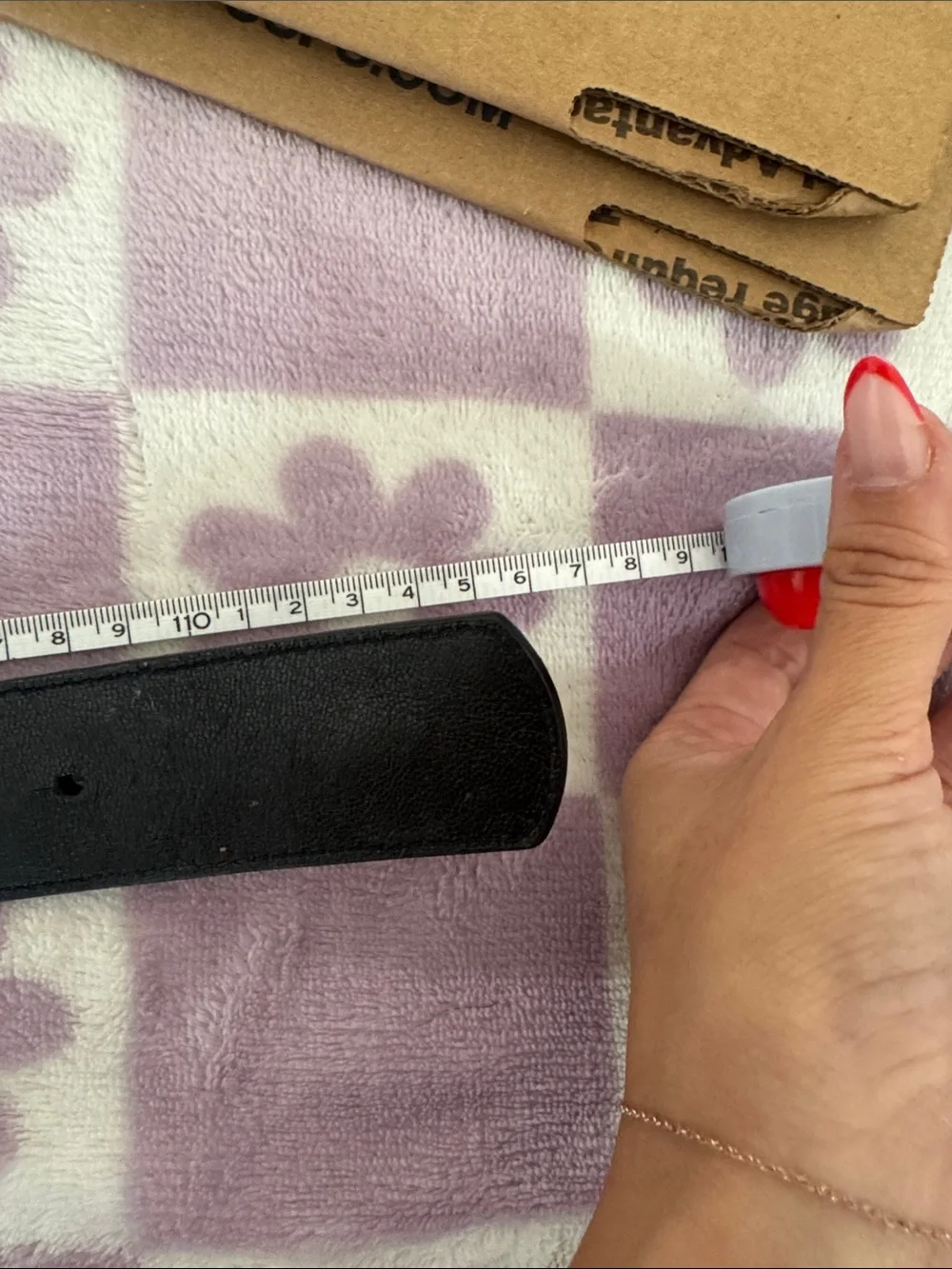 Tory Burch Black Quilted Leather Belt with Gold Logo Buckle